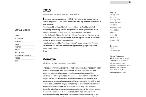 Oulipo theme site design template sample