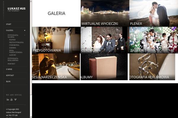 LENS theme site design template sample