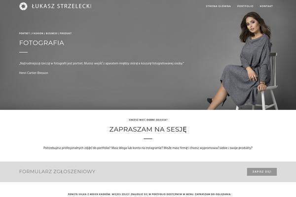 Photography theme site design template sample