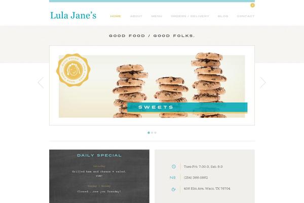 Slate theme site design template sample