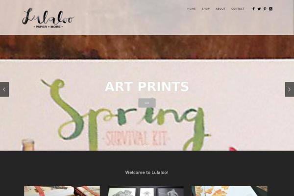 Story theme site design template sample