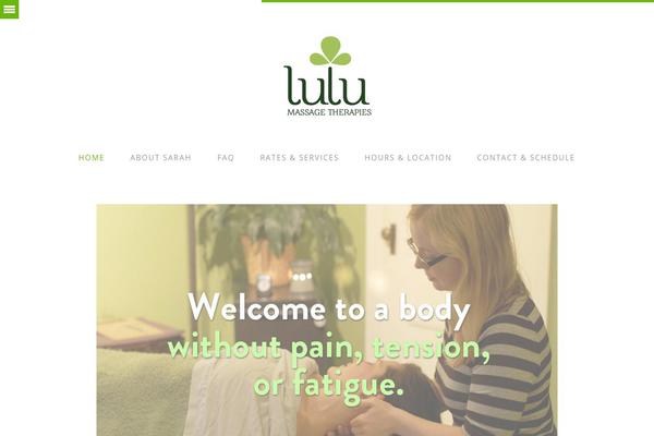 lulumassagetherapies.com site used Gutenberg-wp