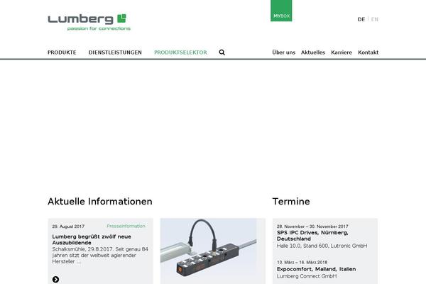 lumberg.com site used Lumberg