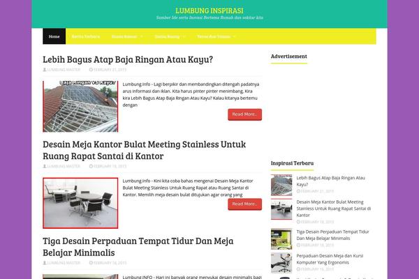 MasterBlog theme site design template sample