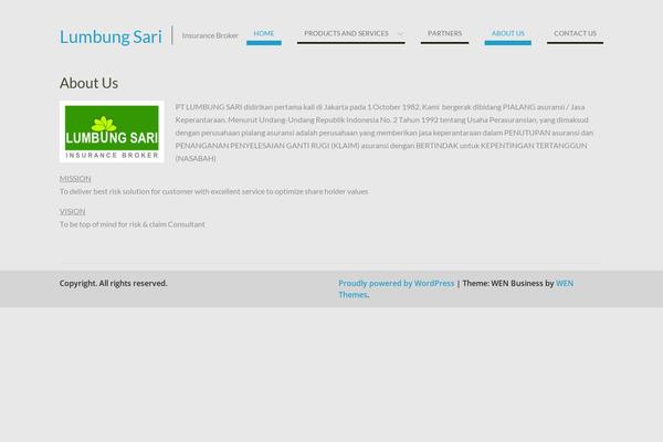 WEN Business theme site design template sample
