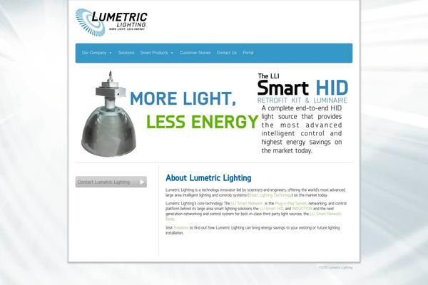 lumetriclighting.com site used Lumetric-theme