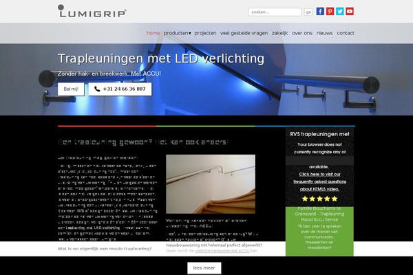 lumigrip.nl site used Lumigrip