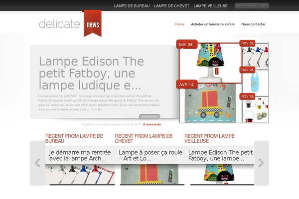 DelicateNews theme site design template sample