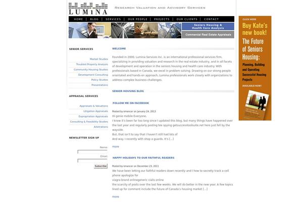 luminaservices.com site used Lumina