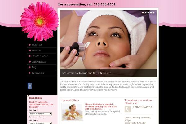 Spasalon theme site design template sample