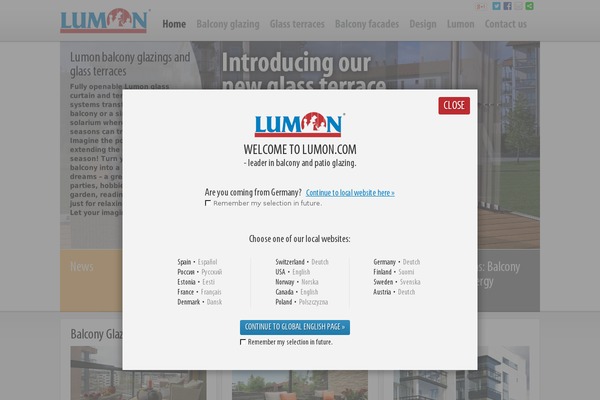 Lumon theme site design template sample