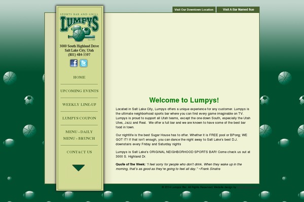 lumpysbar.com site used Lumpys2015