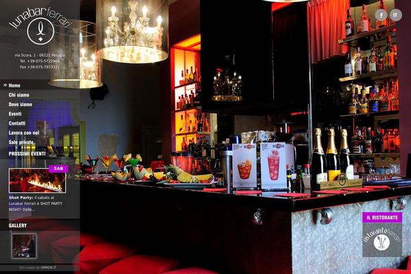 Ristorante theme site design template sample