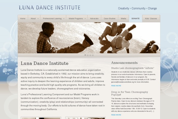 lunadanceinstitute.org site used Complexity