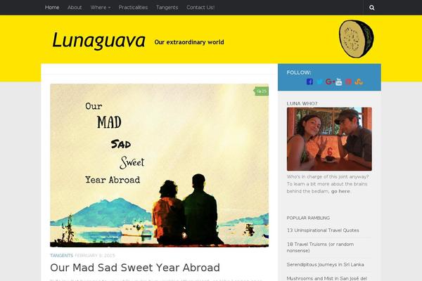 Hueman theme site design template sample