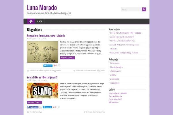 Impressive-blog theme site design template sample