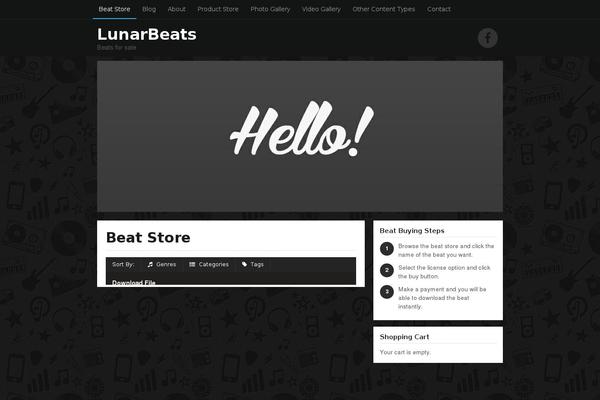 Musicmaker theme site design template sample