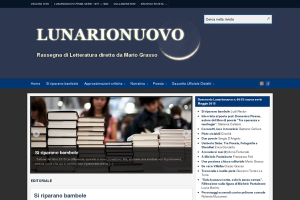 lunarionuovo.it site used Arras WP theme