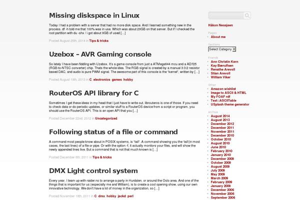 Site using WP-Syntax plugin