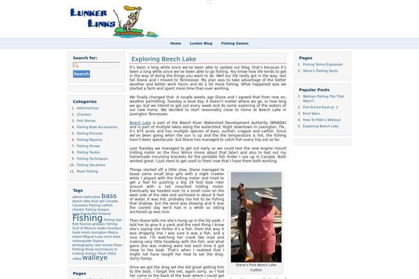 lunkerlinks.com site used Cognoblue