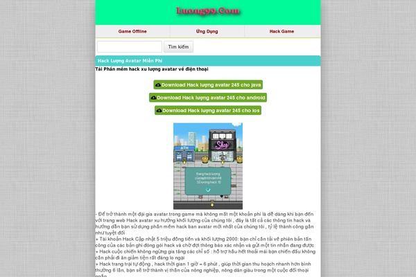 Vngameandroid theme site design template sample