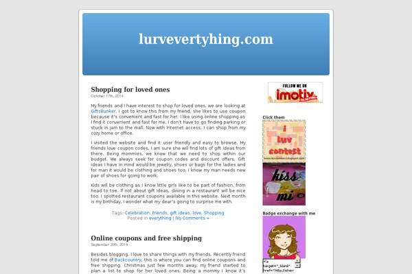 Default theme site design template sample