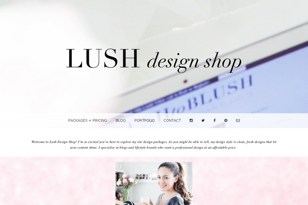 Parallax theme site design template sample