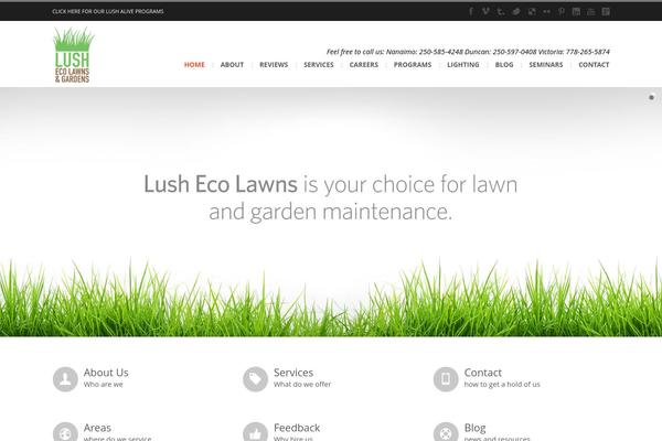 lushecolawns.com site used CleanSpace