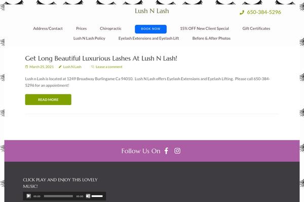 Spa and Salon theme site design template sample