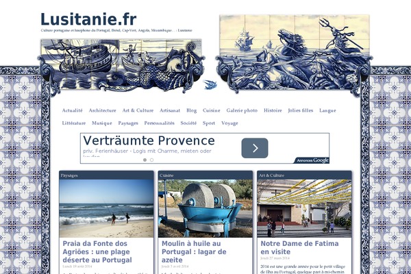 azulejo theme websites examples