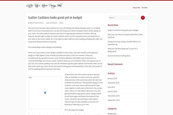 Radius theme site design template sample