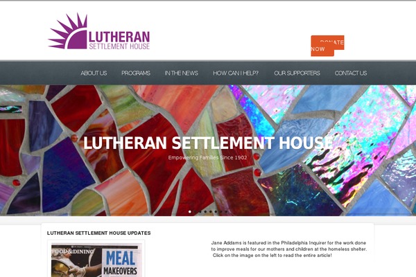 lutheransettlement.org site used Churchope