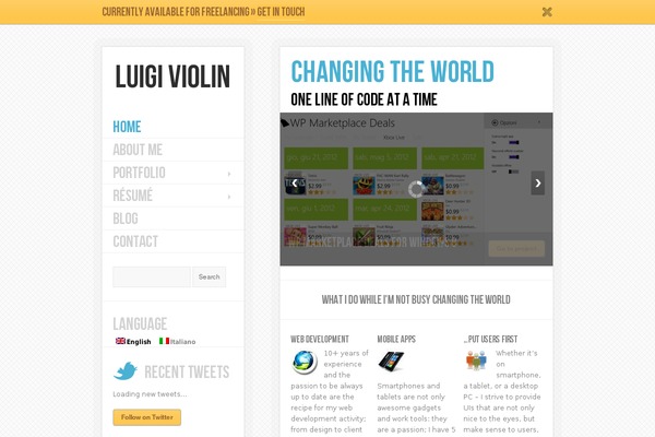 White Noise theme site design template sample