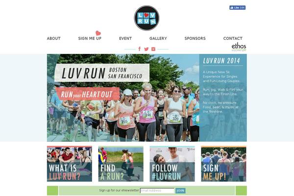 Ethos theme site design template sample