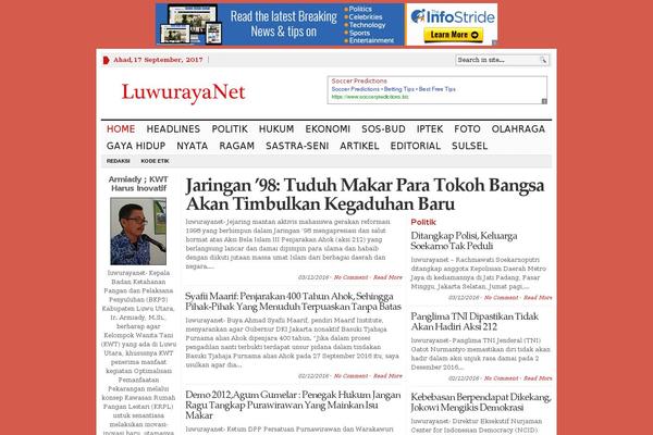 WP Newspaper theme site design template sample