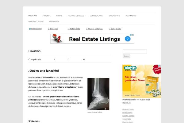 Site using Floating Social Bar plugin