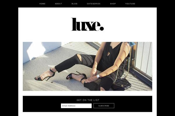 luxeandlinen.com site used Chanel-theme