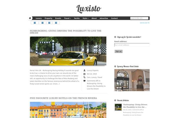 luxisto.com site used HyperSpace