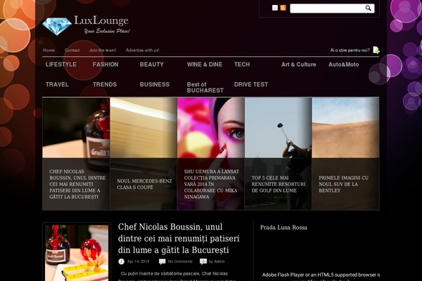 Newscast theme site design template sample