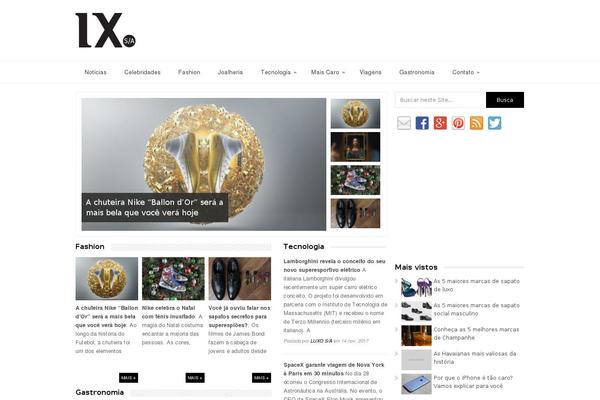 Glamour theme site design template sample