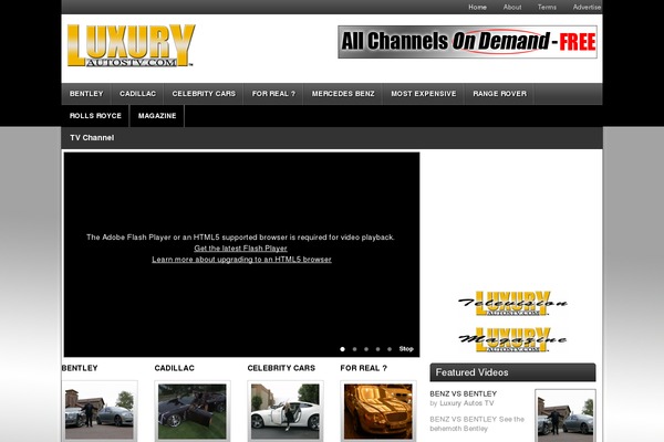 Video theme site design template sample