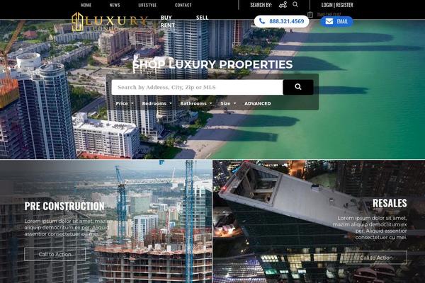 Salient theme site design template sample