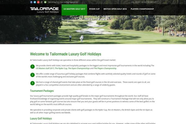 luxurygolfholidays.com site used Tour Package V1.02