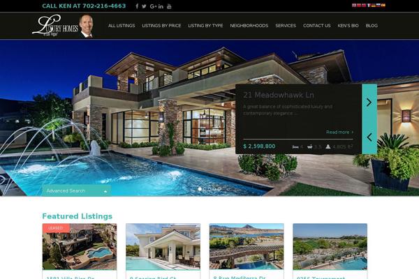 Residence Child theme site design template sample