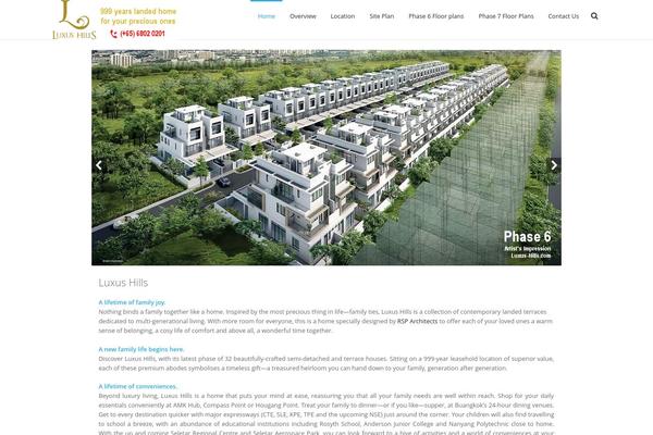 Infinite theme site design template sample