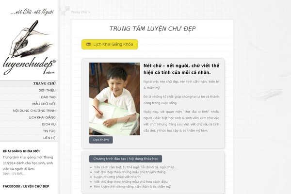 luyenchudep.edu.vn site used Notebook