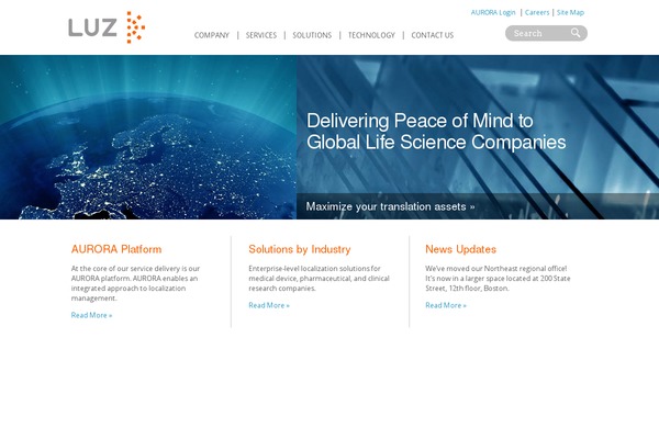 luz theme websites examples