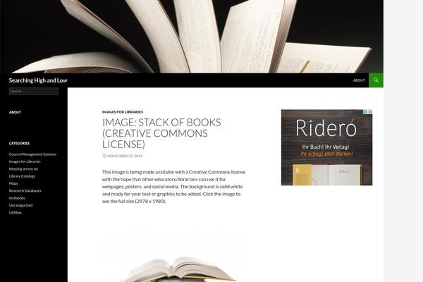 Twenty Fourteen theme site design template sample