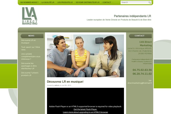 Harmony theme site design template sample