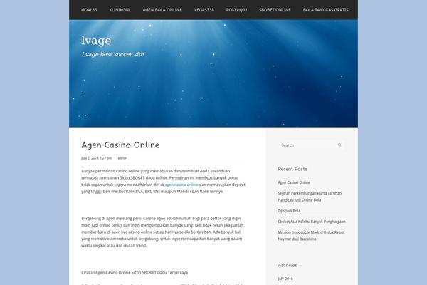 Paradise theme site design template sample